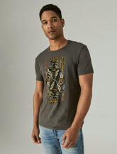 Lucky Brand King Of Diamonds Tee Black Mountain