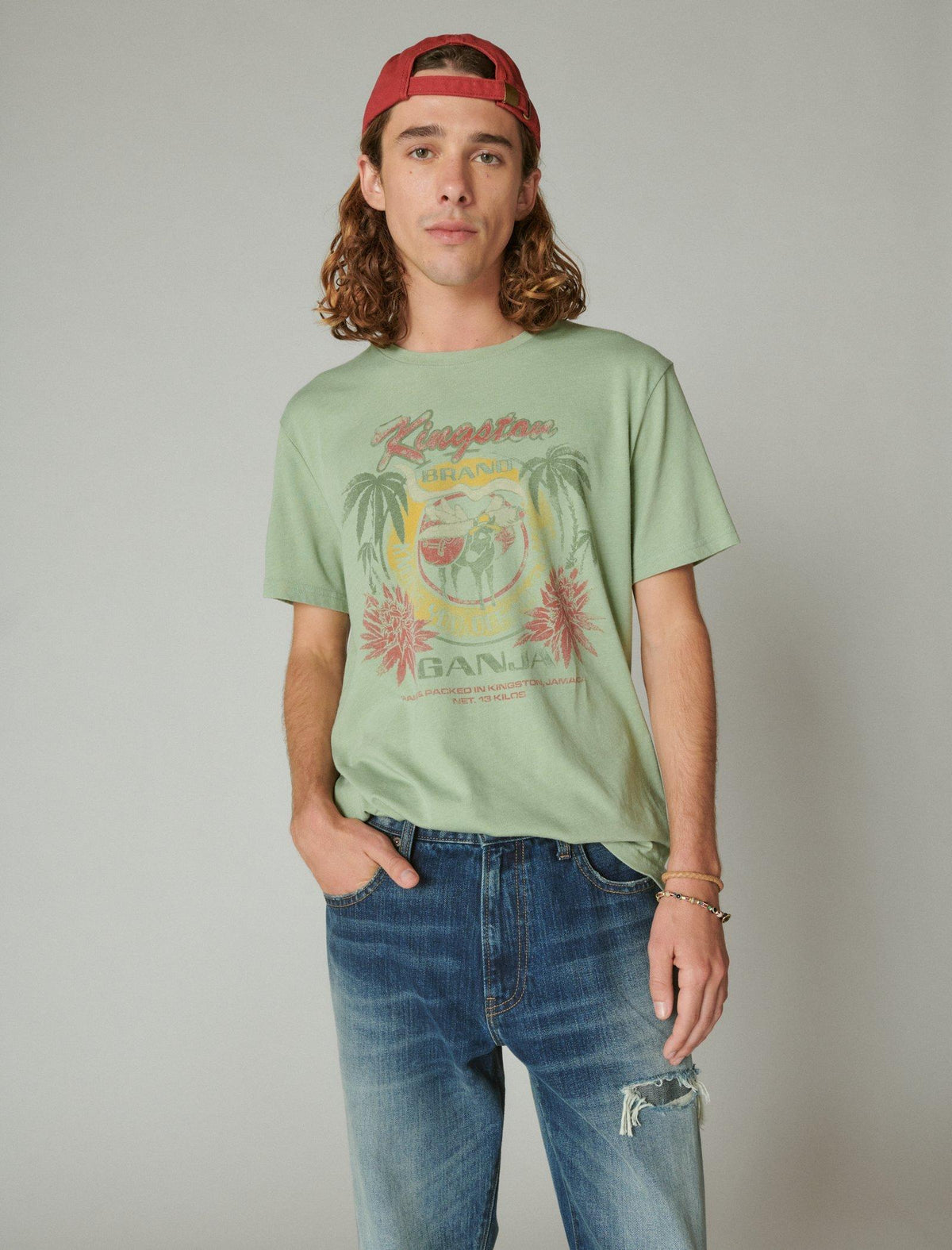 Lucky Brand Kingston Ganja Tee Mistletoe