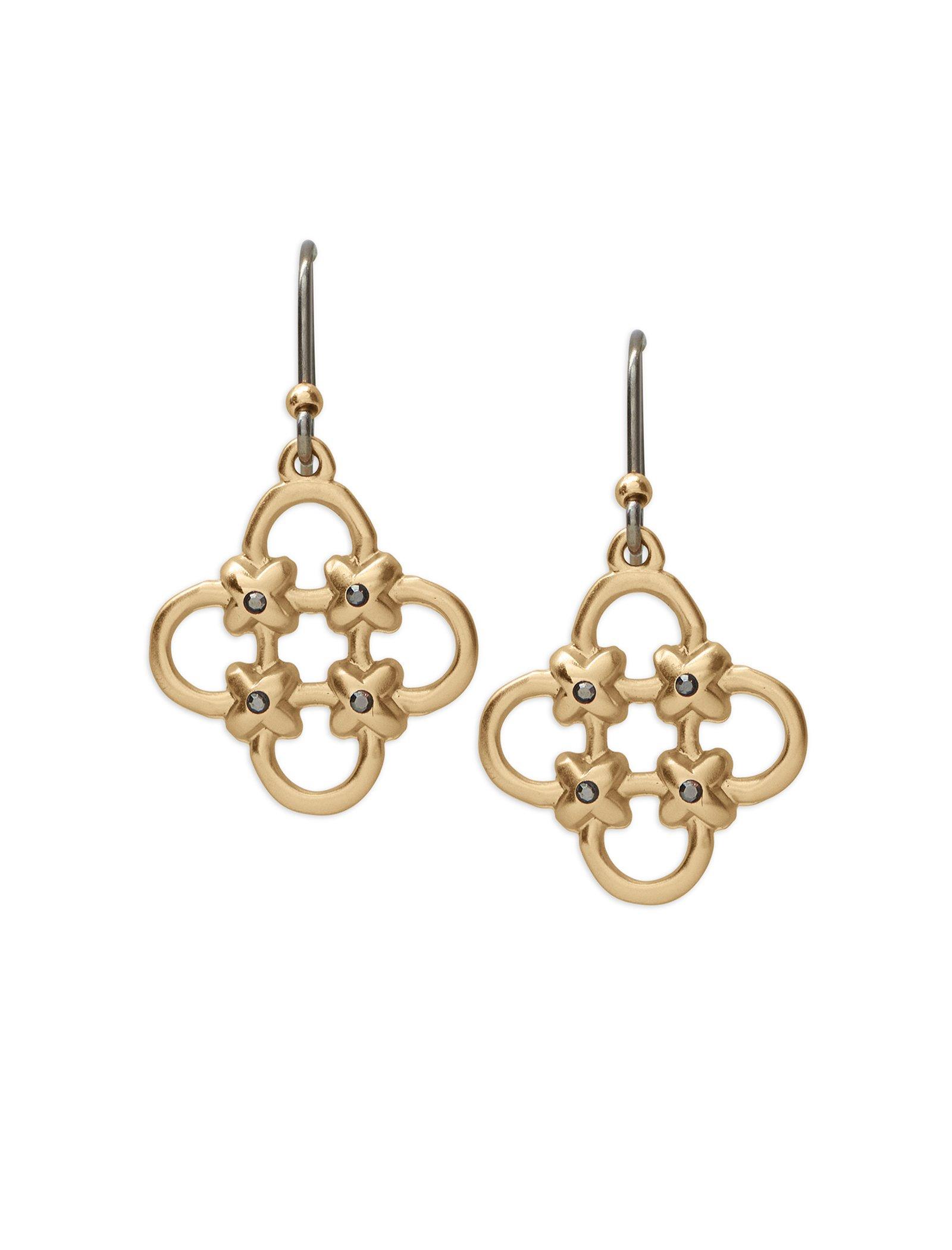 Lucky Brand Knotted Drop Earring Gold