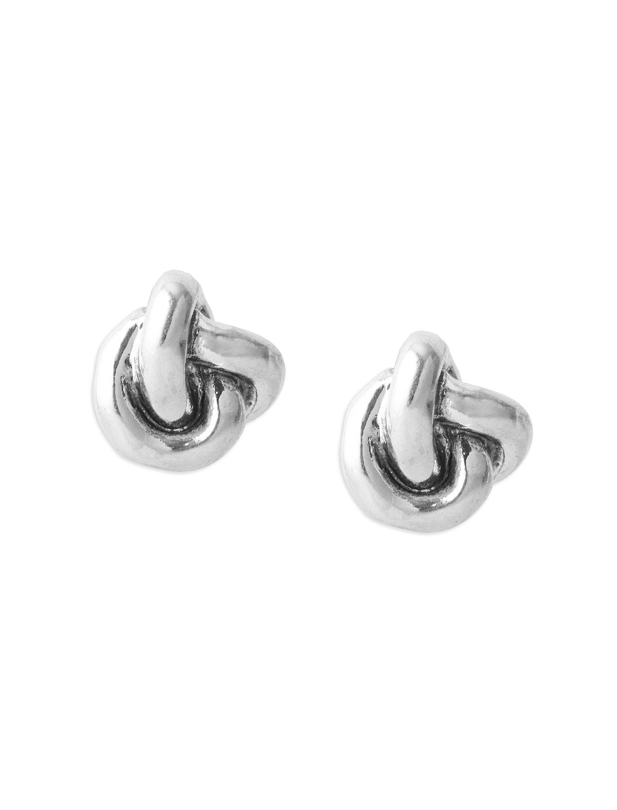 Lucky Brand Knotted Stud Earring Silver