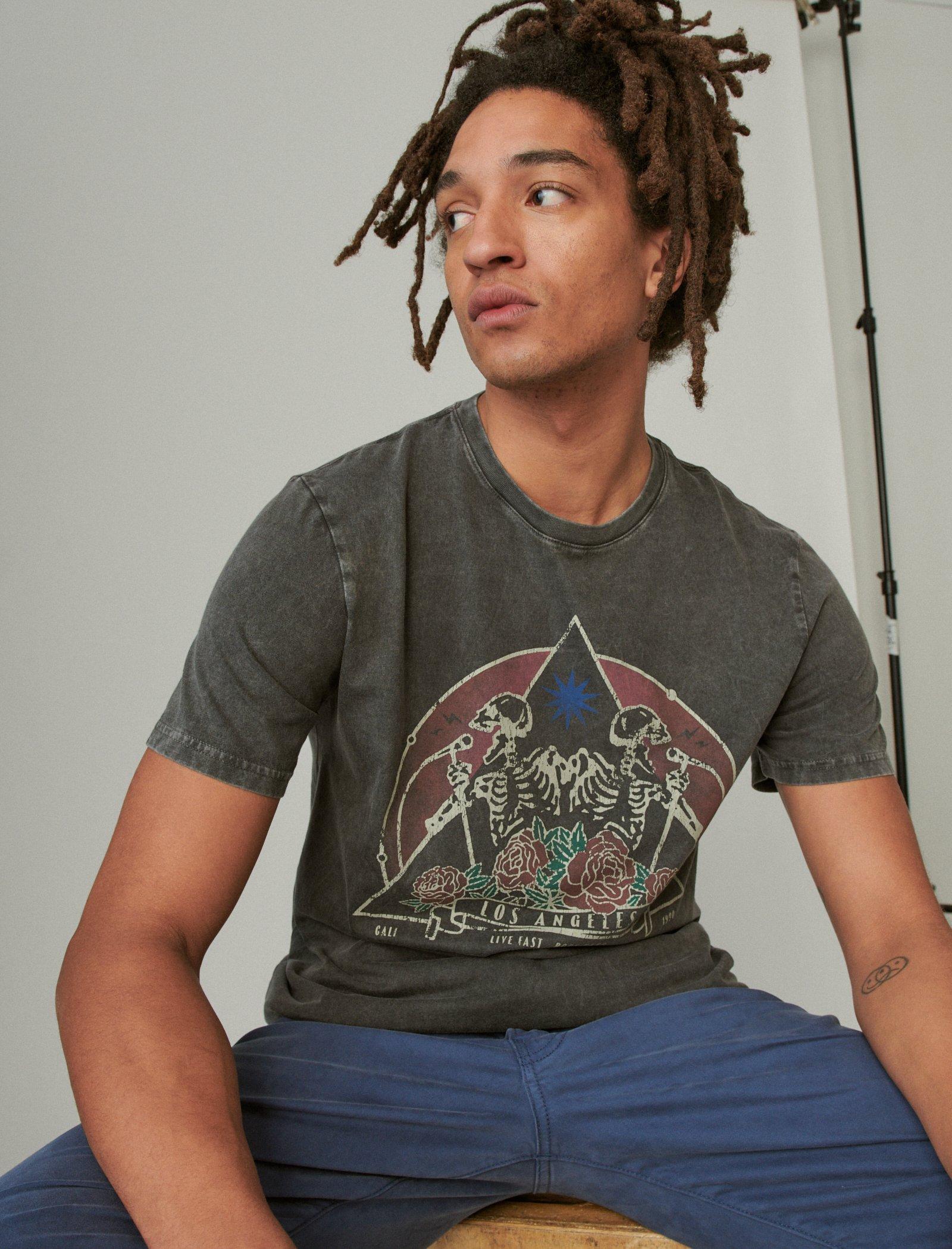 Lucky Brand La Rock Tee Jet Black