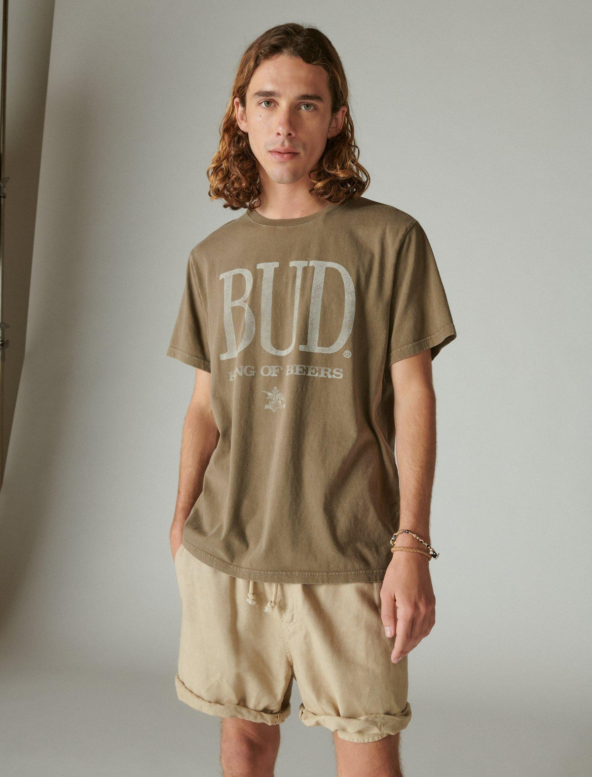 Lucky Brand Large Bud Logo Tee Shitake