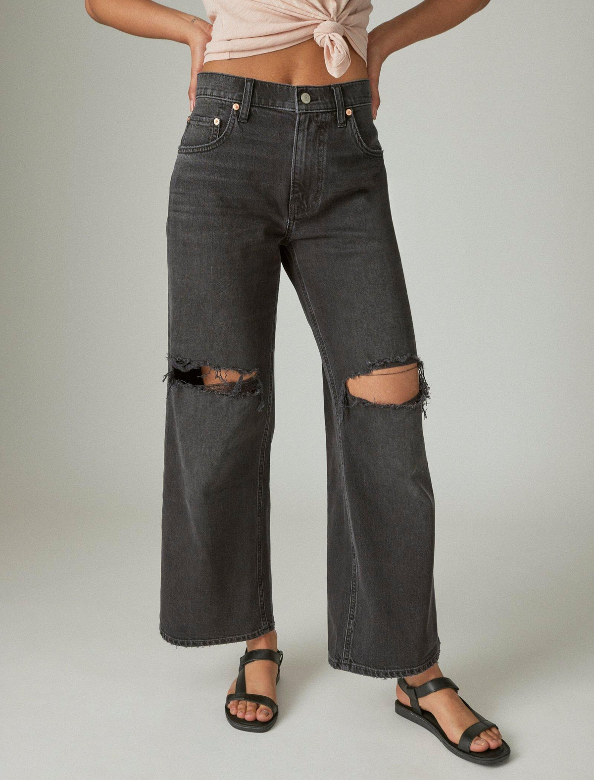 Lucky Brand Low Rise Super Wide Leg Celestial Dest