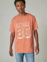 Lucky Brand Lucky 30 Graphic Tee Apricot Brandy