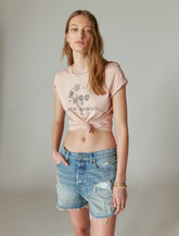 Lucky Brand La Classic Crew Cameo Rose