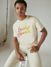 Lucky Brand Lucky Brush Logo Graphic Tee Birch