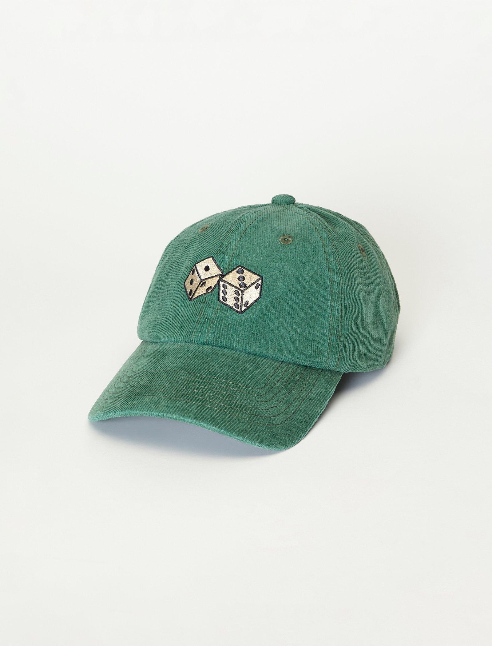 Lucky Brand Lucky Dice Baseball Hat Loden Green