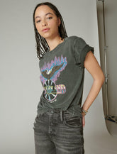 Lucky Brand Lucky Eagle Rock Boyfriend Tee Peat