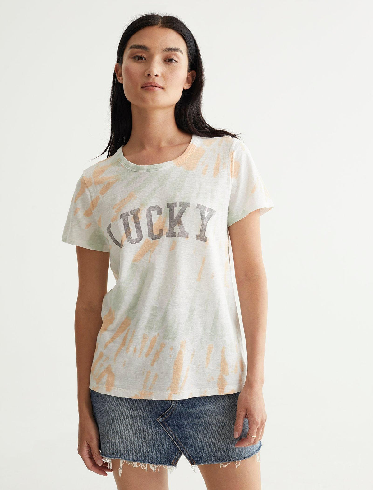 Lucky Brand Lucky Font Classic Tee Multi