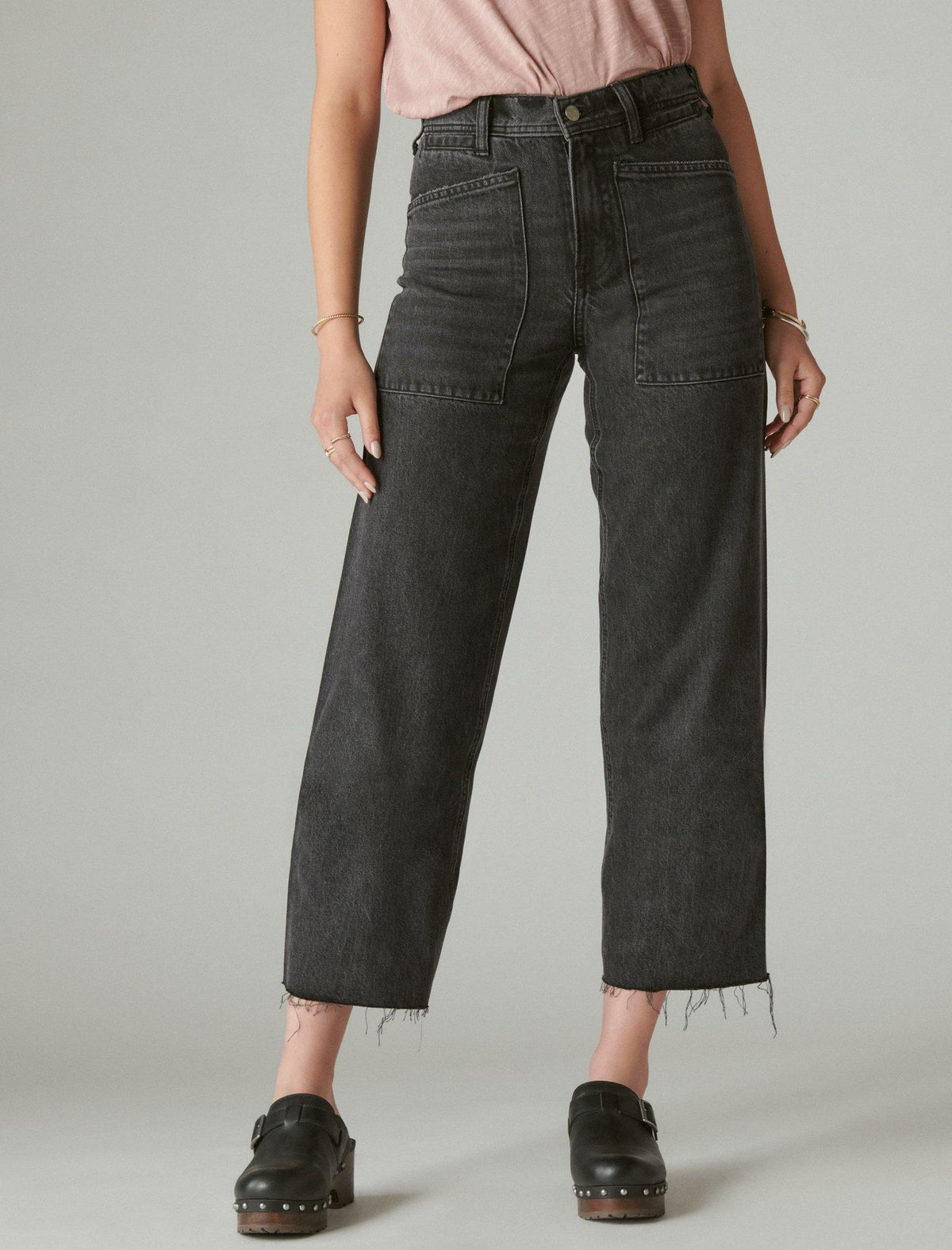 Lucky Brand Lucky Legend High Rise Wide Leg Raven