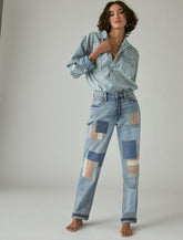Lucky Brand Lucky Legend Mid Rise Boy - Women's Jeans Denim Pants Big Break
