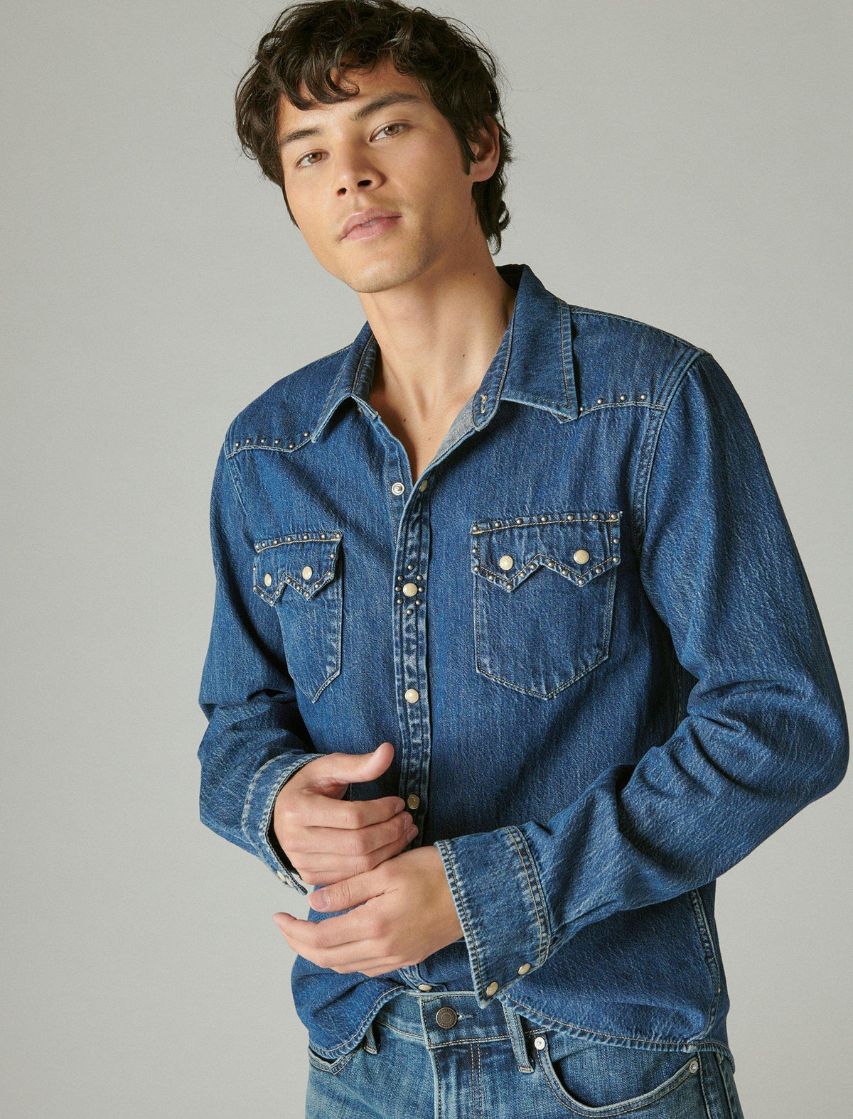 Lucky Brand Lucky Legend Studded Western Shirt Outpost