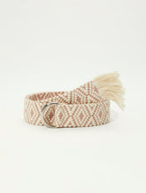 Lucky Brand Lucky Woven Wrap Belt Natural