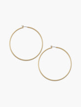 Lucky Brand Large Skinny Hoop Earrings Gold