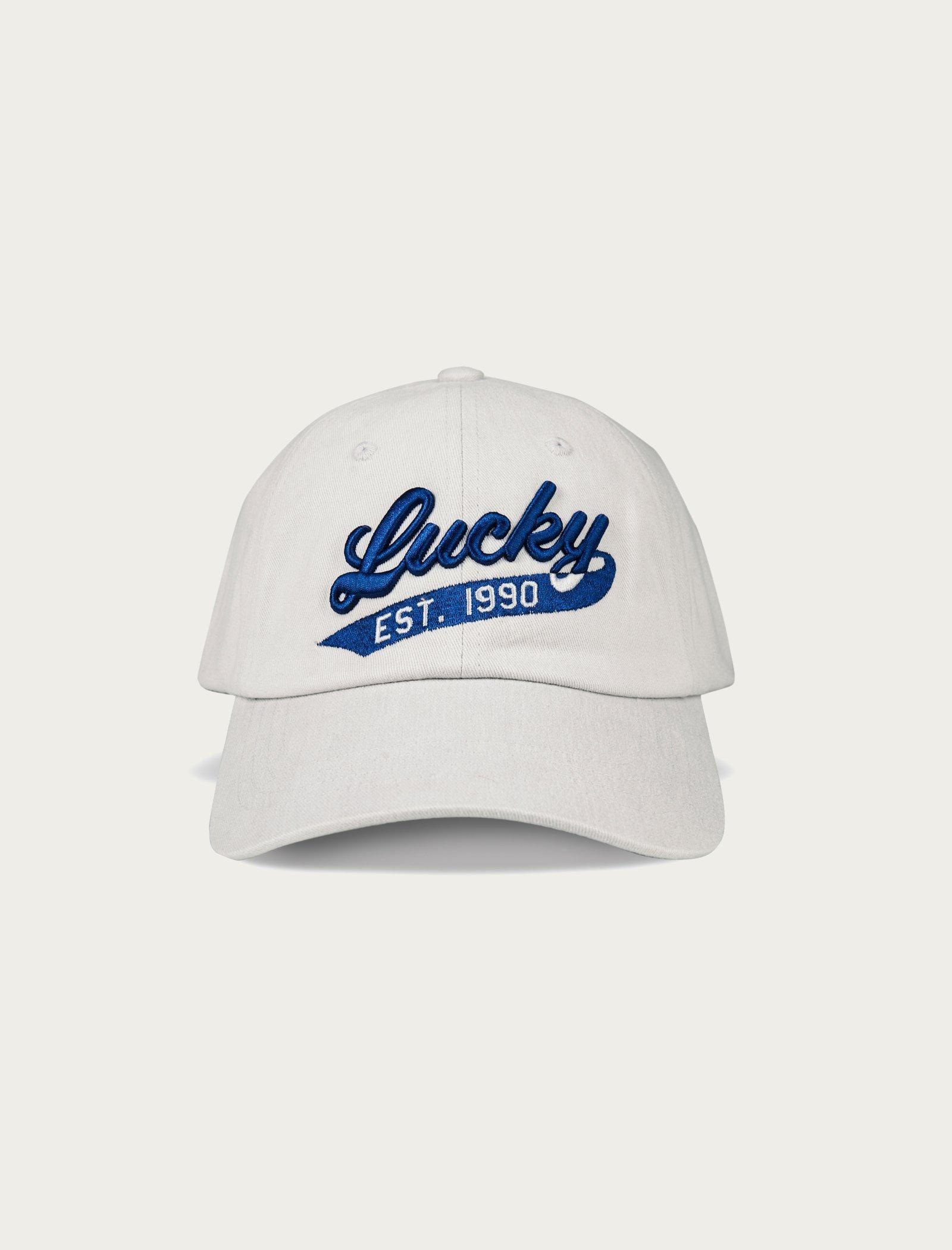 Lucky Brand Lucky 1990 Embroidered Dad Hat Open Grey