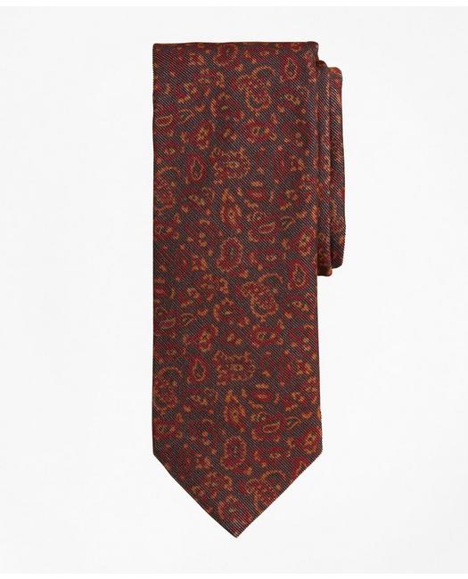 Brooks Brothers Men's Velvet Pine Print Tie Olive