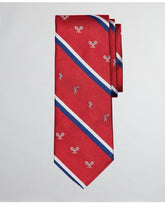 Brooks Brothers Men's Tennis Player Stripe Tie Red