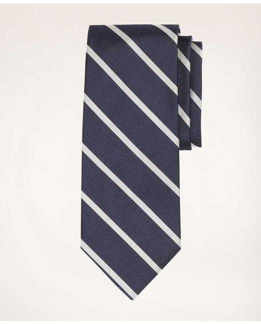 Brooks Brothers Men's Rep Tie Navy/White