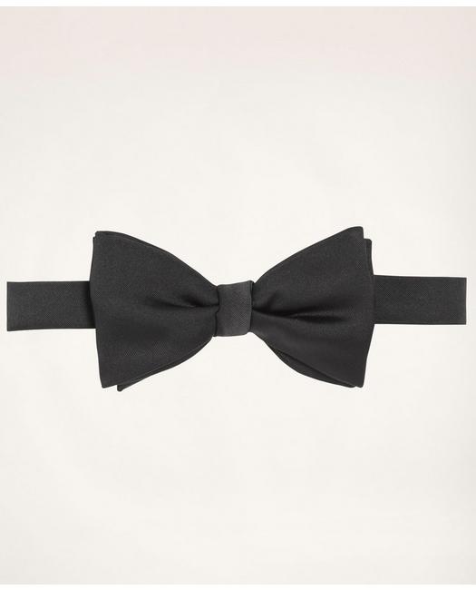 Brooks Brothers Men's Butterfly Pre-Tied Satin Bow Tie Black