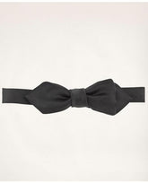 Brooks Brothers Men's Pre-Tied Satin Pointed End Bow Tie Black