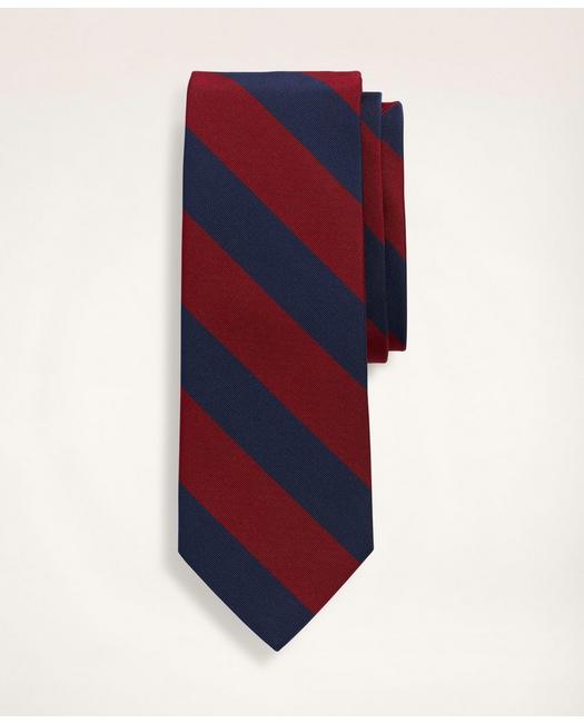 Brooks Brothers Men's Classic Rugby Tie Red