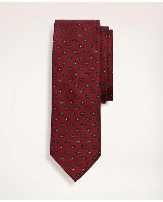 Brooks Brothers Men's Silk Flower Tie Red/Green