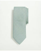 Brooks Brothers Men's Silk Twill Cane Pattern Tie Green