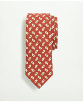 Brooks Brothers Men's Silk Text Print Tie Red/Green