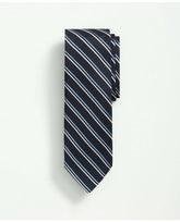 Brooks Brothers Men's Silk Striped Tie Navy