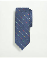 Brooks Brothers Men's Silk Oar Stripe Tie Navy