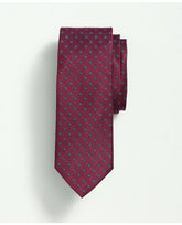 Brooks Brothers Men's Silk Mini Square Flower Tie Purple