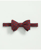 Brooks Brothers Men's Wool Flower Medallion Bow Tie Red/Navy