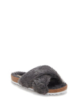 Lucky Brand Marana Furry Slide Light Grey