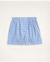 Brooks Brothers Men's Check Boxers Blue