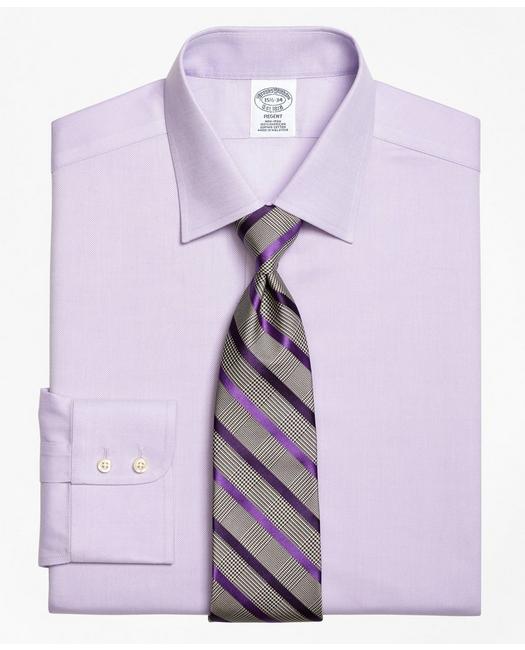 Brooks Brothers Men's Regent Regular-Fit Dress Shirt Purple