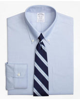 Brooks Brothers Men's Stretch Regent Regular-Fit Dress Shirt Blue