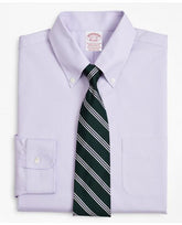 Brooks Brothers Men's Stretch Madison Relaxed-Fit Dress Shirt Lavender