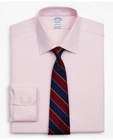 Brooks Brothers Men's Stretch Regent Regular-Fit Dress Shirt Pink