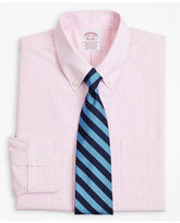 Brooks Brothers Men's Stretch Madison Relaxed-Fit Dress Shirt Pink