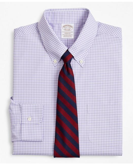 Brooks Brothers Men's Stretch Soho Extra-Slim-Fit Dress Shirt Lavender