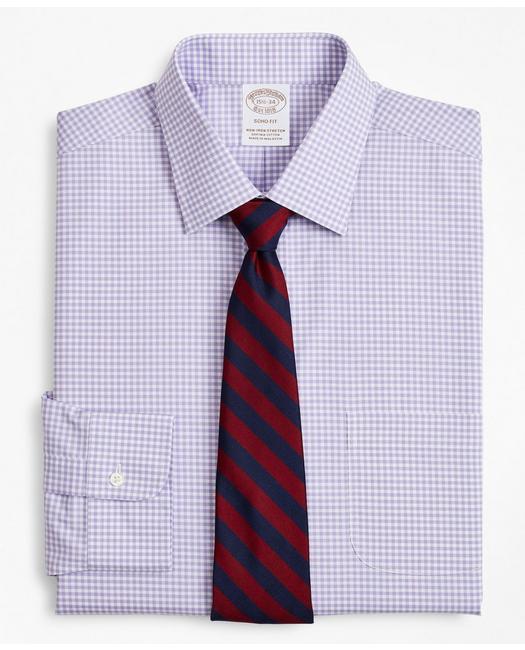 Brooks Brothers Men's Stretch Soho Extra-Slim-Fit Dress Shirt Lavender