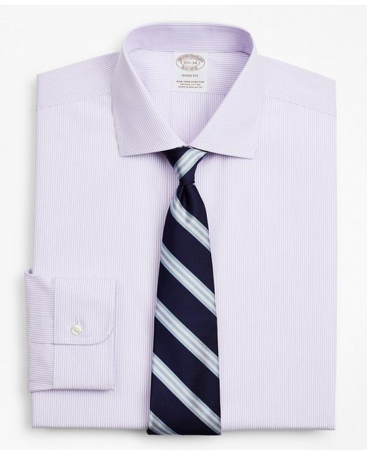 Brooks Brothers Men's Stretch Soho Extra-Slim-Fit Dress Shirt Lavender