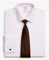 Brooks Brothers Men's Stretch Madison Relaxed-Fit Dress Shirt Pink