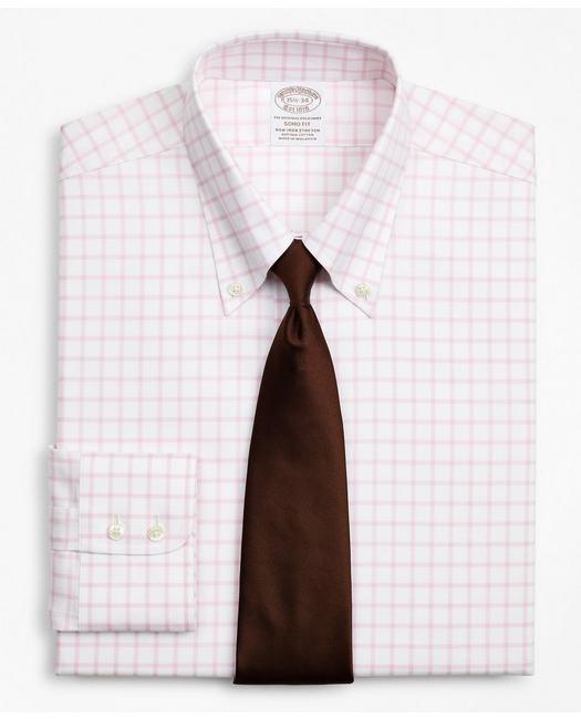 Brooks Brothers Men's Stretch Soho Extra-Slim-Fit Dress Shirt Pink