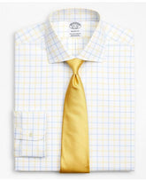 Brooks Brothers Men's Stretch Regent Regular-Fit Dress Shirt Yellow