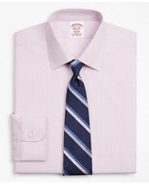 Brooks Brothers Men's Stretch Madison Relaxed-Fit Dress Shirt Pink