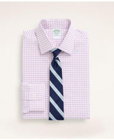 Brooks Brothers Men's Stretch Milano Slim-Fit Dress Shirt Pink