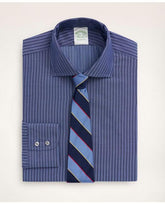 Brooks Brothers Men's Milano Slim-Fit Dress Shirt Navy