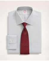 Brooks Brothers Men's Stretch Madison Relaxed-Fit Dress Shirt Light Grey