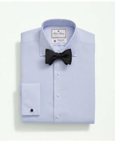 Brooks Brothers Men's X Thomas Mason Cotton Twill Londoner Collar Dress Shirt Light Blue